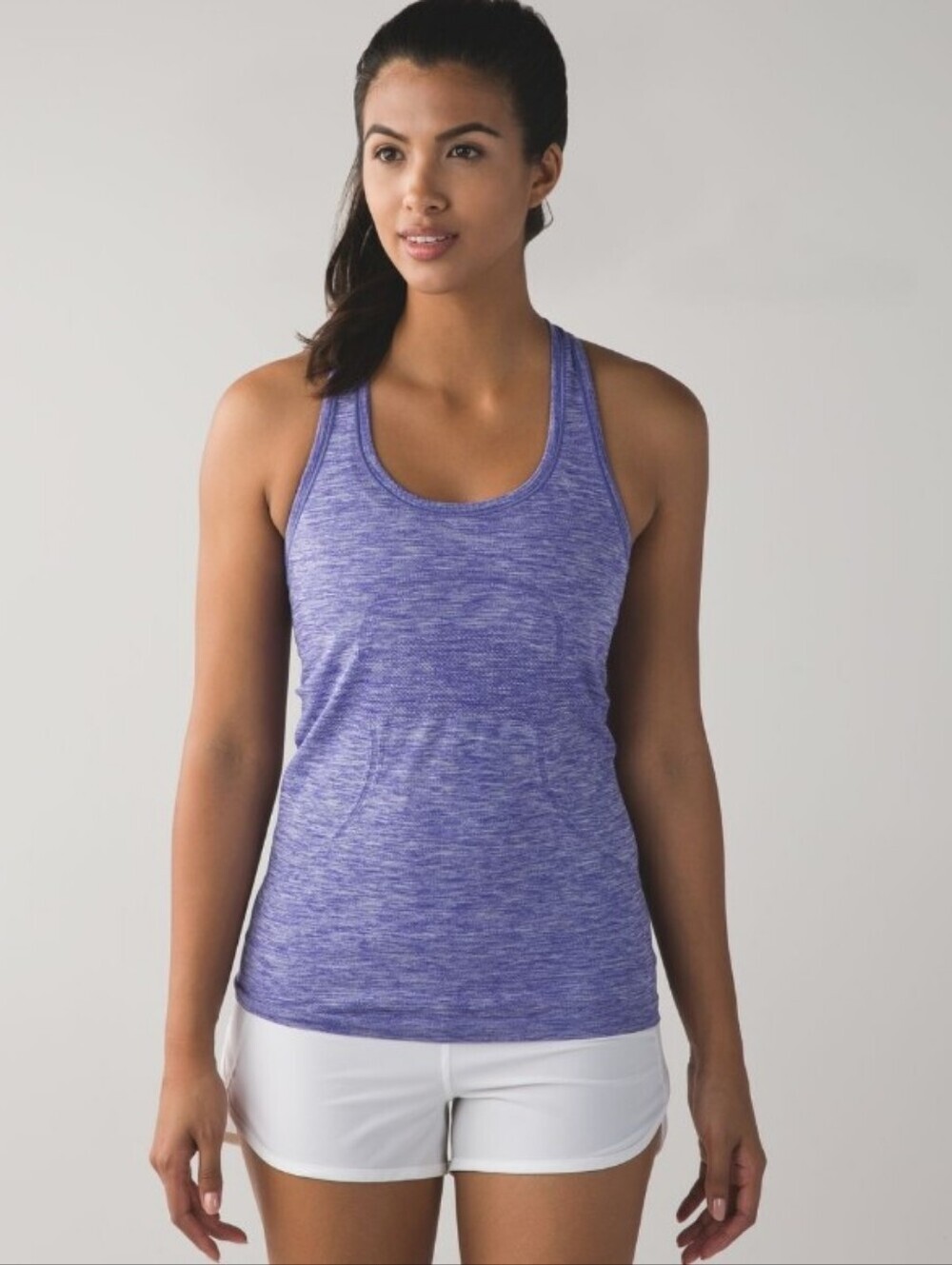 Lululemon Swiftly Tech Racerback Heathered Iris Flower Size 6